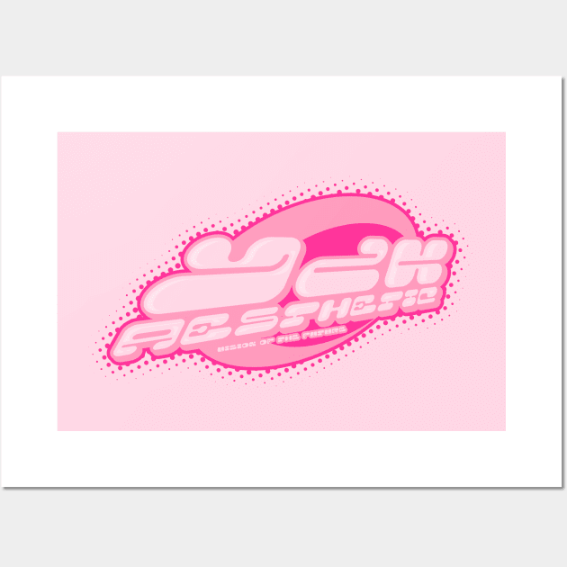 y2k aesthetic PINK Wall Art by Y2kenthusiast